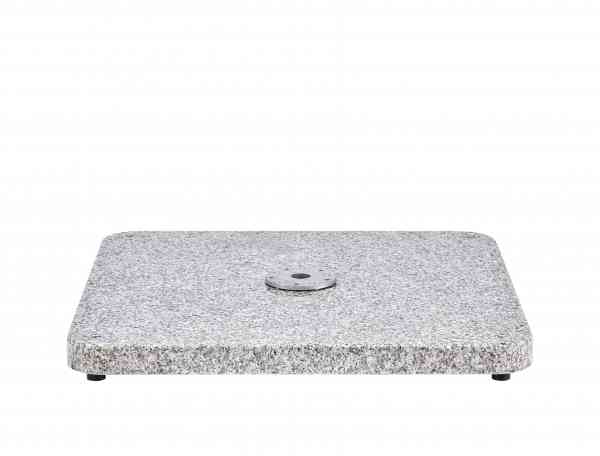 Granitsockel M4, 120 kg, 87 x 87 x 9,5 cm, Naturstein, optional mit Rollen-Set, ohne Standrohr