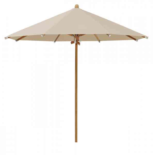 TEAKWOOD Sonnenschirm 300 cm rund, inklusive Schutzhülle