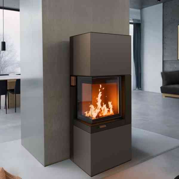 KAMIBA 59 K2 Kaminofen 7 KW - Eckverglasung vorne/links
