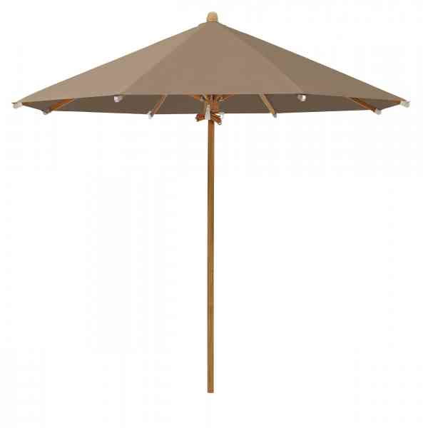 TEAKWOOD Sonnenschirm 350 cm rund, inklusive Schutzhülle