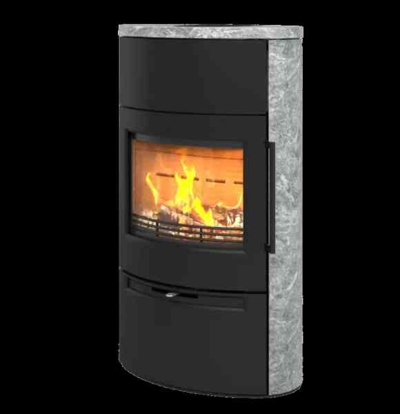 TT55HST Kaminofen mit Specksteinverkleidung 7,5 kW / optional mit Wärmespeicher ausrüstbar