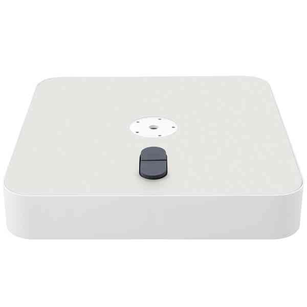 Rollensockel M4 Stahl feuerverzinkt weiss, 90 kg inkl. Behälter-Set und Dekorplatte