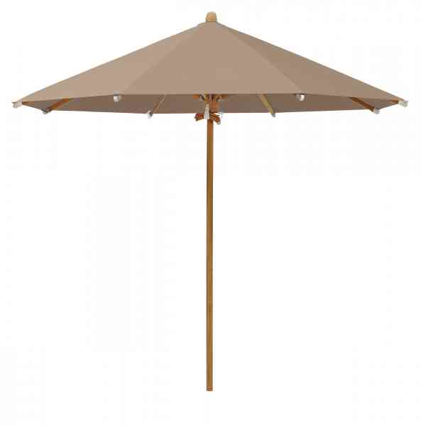 TEAKWOOD Sonnenschirm 350 cm rund, inklusive Schutzhülle