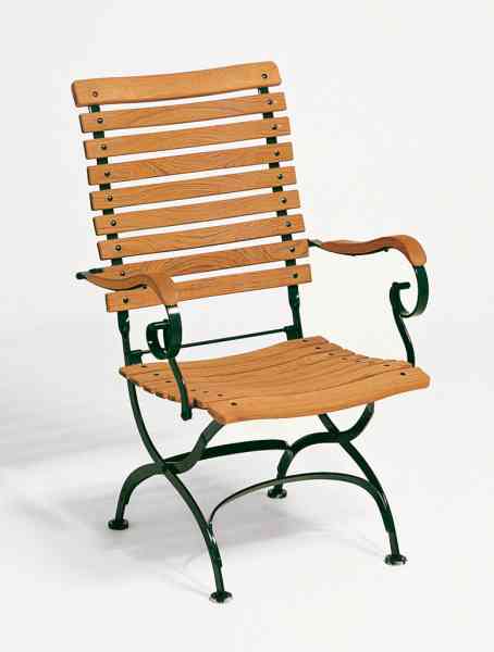 CLASSIC Klappsessel Hochlehner mit Armlehnen