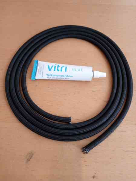Austroflamm Scheibendichtung 6 mm hohlrund inkl. Kleber