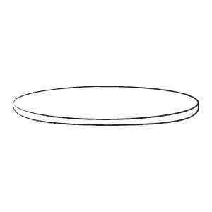 Schutzhülle Klarsicht für Tischplatte 175 x 100 cm oval mit Gummizug