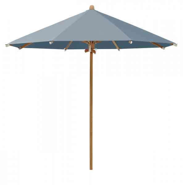 TEAKWOOD Sonnenschirm 300 cm rund, inklusive Schutzhülle