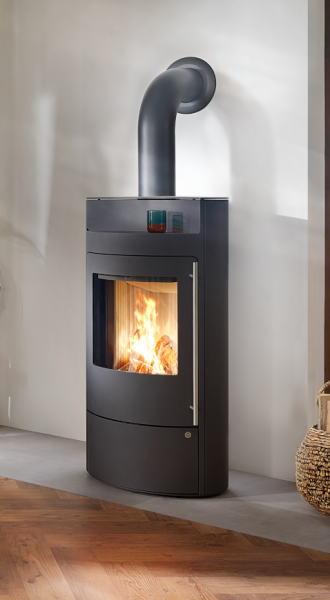 BACAN Compact Kaminofen 6 KW - Variante Stahltür