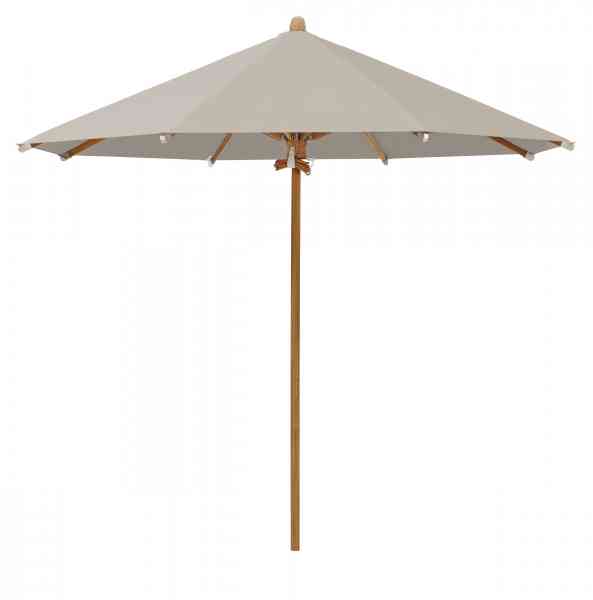 TEAKWOOD Sonnenschirm 350 cm rund, inklusive Schutzhülle