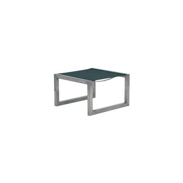 NINIX Hocker 54,5 x 57 x 34,5 cm Edelstahlgestell mit Batyline Bespannung