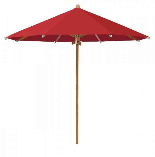 TEAKWOOD Sonnenschirm 300 cm rund, inklusive Schutzhülle
