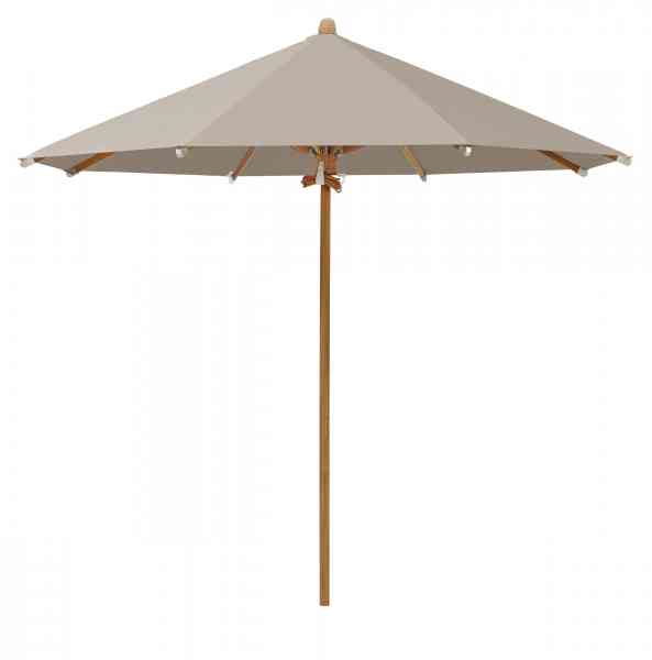 TEAKWOOD Sonnenschirm 300 cm rund, inklusive Schutzhülle
