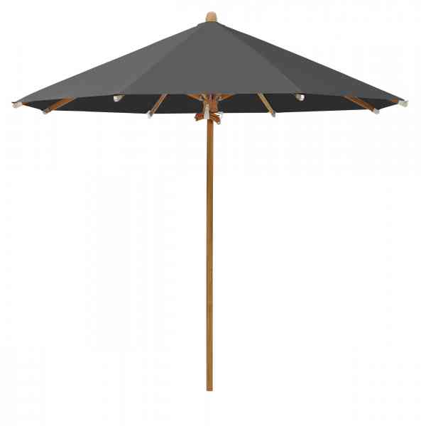 TEAKWOOD Sonnenschirm 350 cm rund, inklusive Schutzhülle