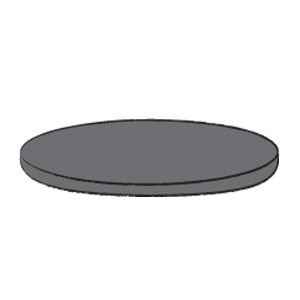 Schutzhülle Woodcover Grau für Tischplatte 175 x 100 cm oval mit Gummizug