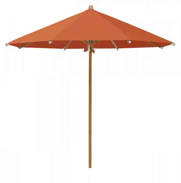 TEAKWOOD Sonnenschirm 350 cm rund, inklusive Schutzhülle