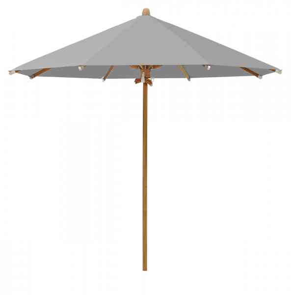 TEAKWOOD Sonnenschirm 350 cm rund, inklusive Schutzhülle