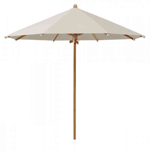 TEAKWOOD Sonnenschirm 300 cm rund, inklusive Schutzhülle