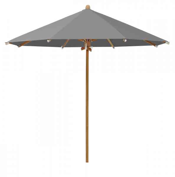 TEAKWOOD Sonnenschirm 350 cm rund, inklusive Schutzhülle