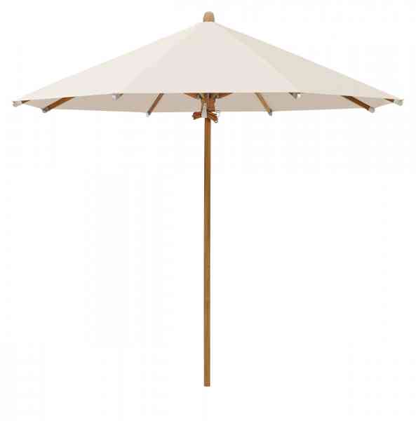 TEAKWOOD Sonnenschirm 300 cm rund, inklusive Schutzhülle
