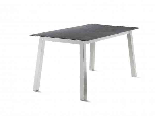 LOFT Tisch 160 x 90 cm mit Aluminiumgestell und Polytec Tischplatte