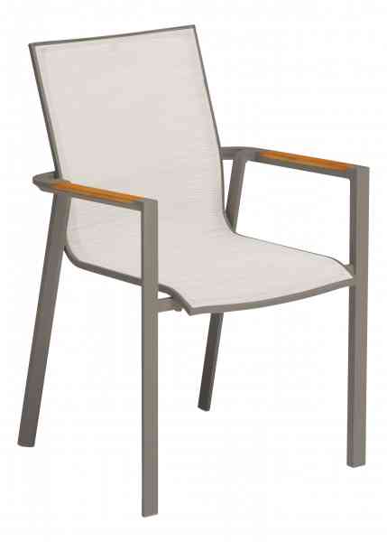SENSE Stapelsessel - Aluminiumgestell mit Textilene-Bespannung