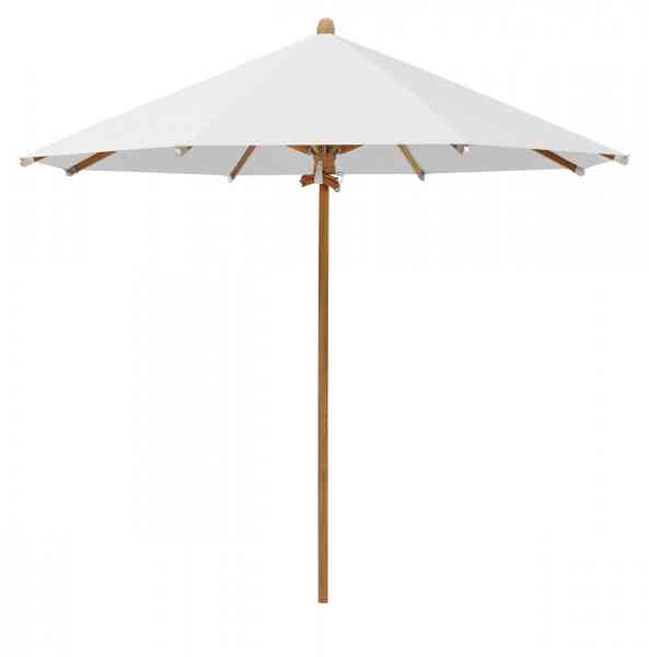 TEAKWOOD Sonnenschirm 350 cm rund, inklusive Schutzhülle