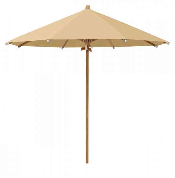 TEAKWOOD Sonnenschirm 300 cm rund, inklusive Schutzhülle