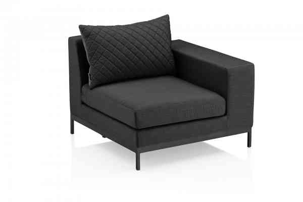 EGO LOUNGE MODULAR ENDTEIL RECHTS SUNBRELLA SOOTY