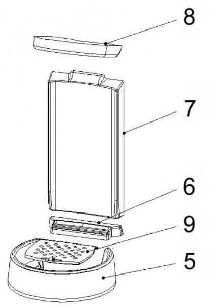 Tria ALT / NEU / PI Keramott Umlenkplatte (Ziffer 8 / 11)