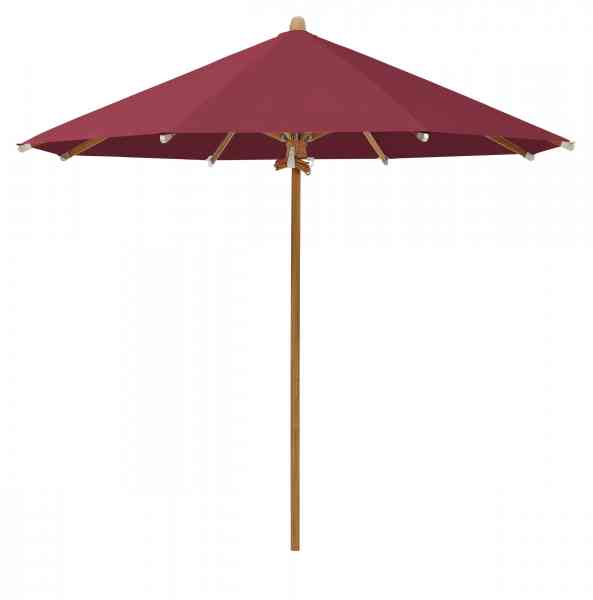 TEAKWOOD Sonnenschirm 350 cm rund, inklusive Schutzhülle