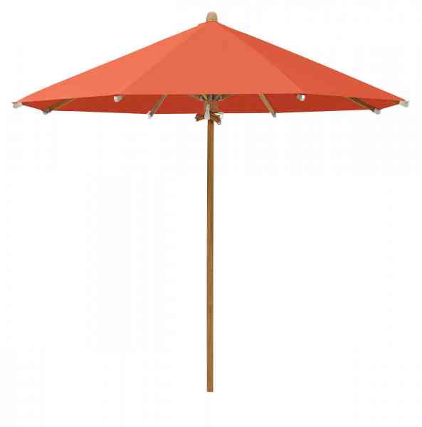 TEAKWOOD Sonnenschirm 350 cm rund, inklusive Schutzhülle