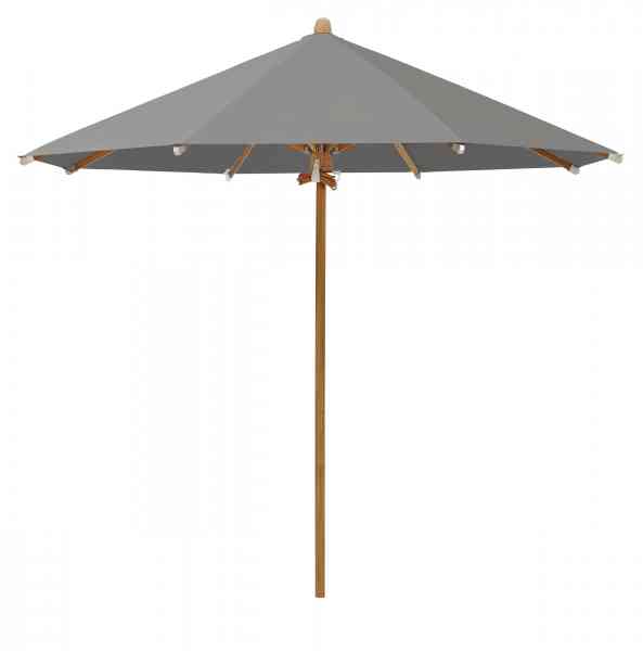 TEAKWOOD Sonnenschirm 350 cm rund, inklusive Schutzhülle