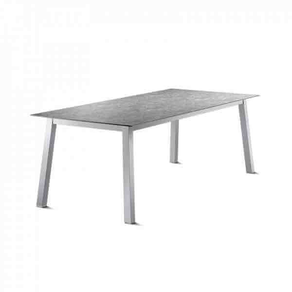 LOFT Tisch 220 x 100 cm mit Aluminiumgestell und Polytec Tischplatte