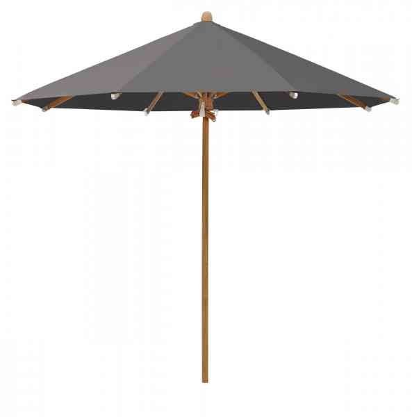 TEAKWOOD Sonnenschirm 350 cm rund, inklusive Schutzhülle