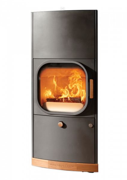 Austroflamm Kylie Xtra 2.0 Kaminofen 6 kW mit Xtra-Wärmespeicher Stahl gussgrau