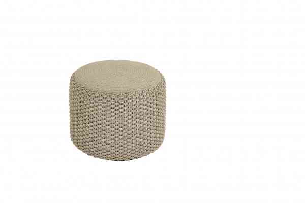 Pouf Medium 100% Polypropylen handvernäht mit Memoryschaumfüllung I Ø 55 cm x 50 cm