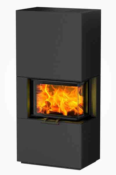 Olsberg Osorno L Kaminbausatz 8 kW | Mit 2-seitiger Eckscheibe