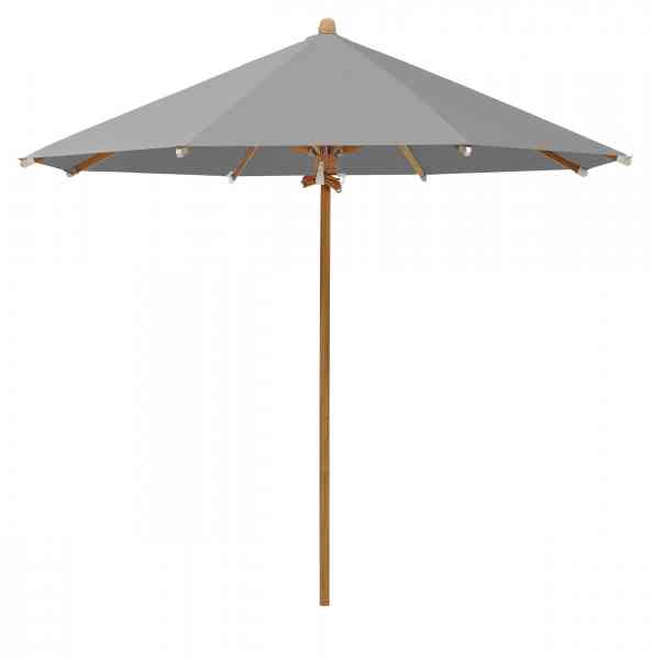 TEAKWOOD Sonnenschirm 350 cm rund, inklusive Schutzhülle