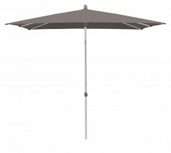 ALU-SMART Sonnenschirm 200 x 200 cm quadratisch mit Knick und Höhenverstellung