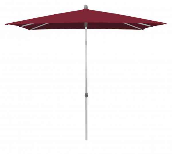 ALU-SMART Sonnenschirm 200 x 200 cm quadratisch mit Knick und Höhenverstellung
