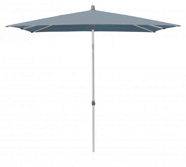 ALU-SMART Sonnenschirm 240 x 240 cm quadratisch mit Knick und Höhenverstellung