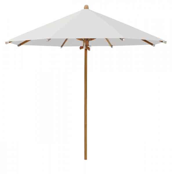 TEAKWOOD Sonnenschirm 350 cm rund, inklusive Schutzhülle