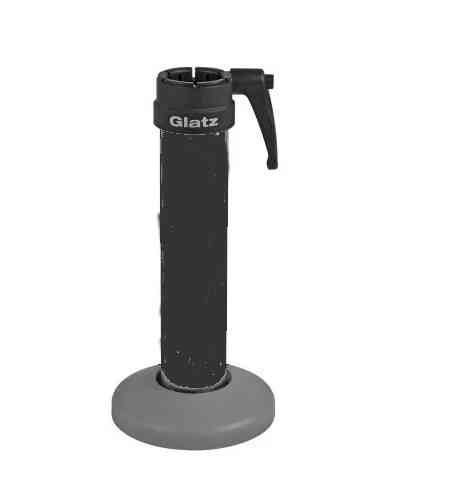 Standrohr M4 Stahl feuerverzinkt, anthrazit pulverbeschichtet Innendurchmesser 48 / 55 mm mit Adapte