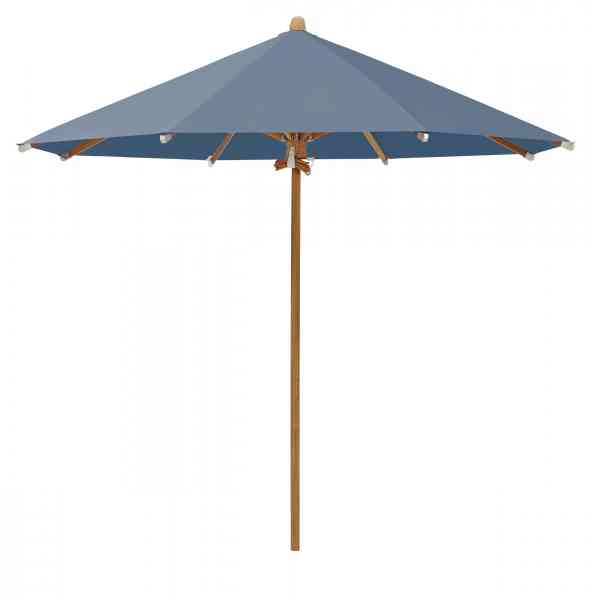 TEAKWOOD Sonnenschirm 300 cm rund, inklusive Schutzhülle