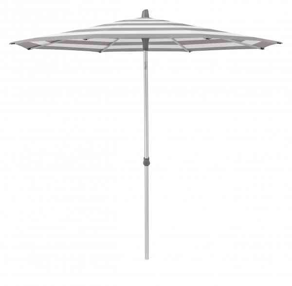 ALU-SMART Sonnenschirm 300 cm rund mit Knick und Höhenverstellung