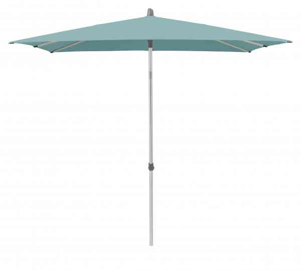 ALU-SMART Sonnenschirm 240 x 240 cm quadratisch mit Knick und Höhenverstellung