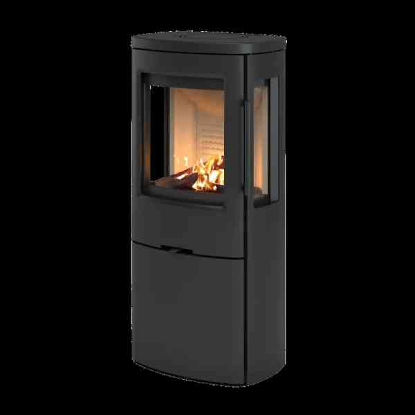 TT44HG Kaminofen Stahlverkleidung mit Seitenscheiben, 5 kW