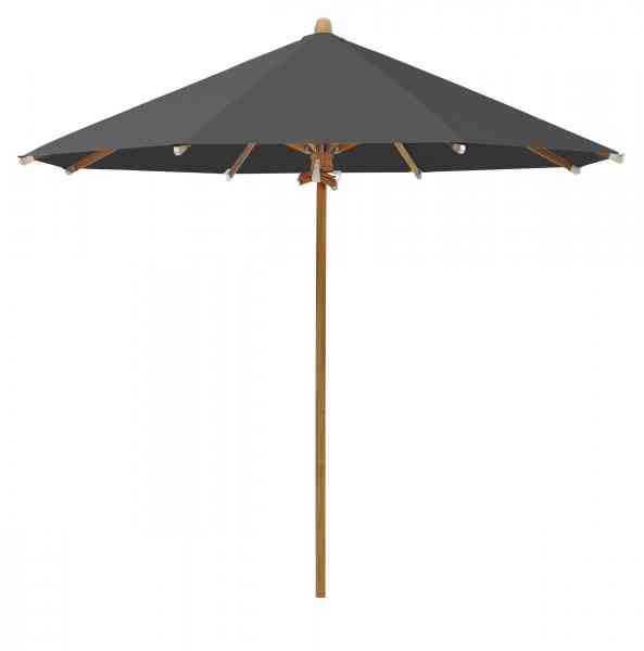 TEAKWOOD Sonnenschirm 350 cm rund, inklusive Schutzhülle