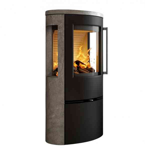 TT23RGS Kaminofen 5 kW - mit Speckstein und Seitenscheiben