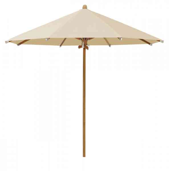 TEAKWOOD Sonnenschirm 350 cm rund, inklusive Schutzhülle